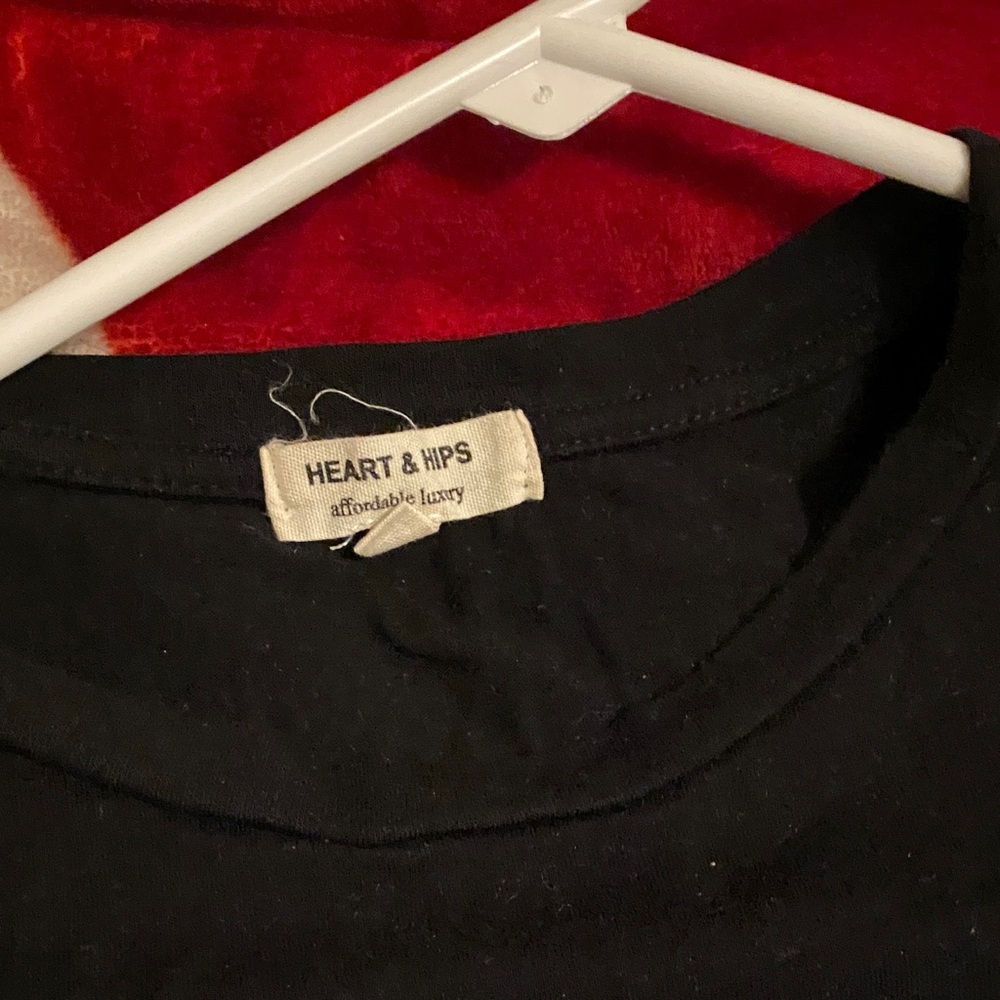 Heart Hips Black Long Sleeve Dress